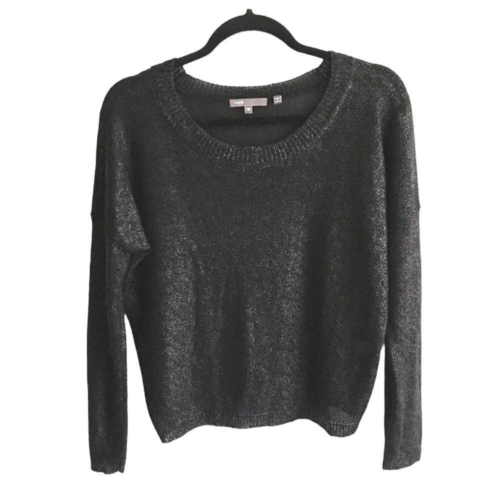 Vince Black Metallic Sweater XS